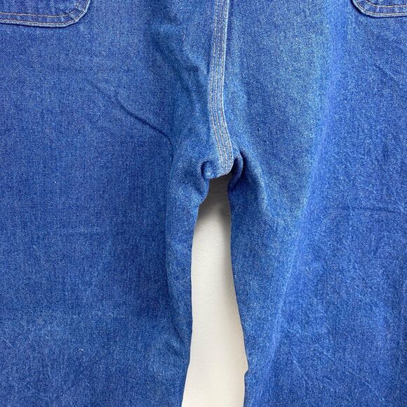 Carhartt Carpenter Dugaree Jeans 44X30 Suspender Buttons Double Knee Cotton - Picture 13 of 15